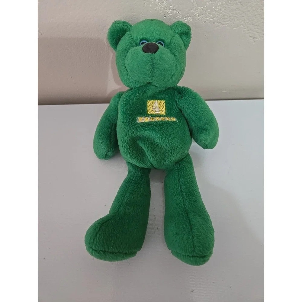 Vtg 1998 Brett Favre Beanie Bear Green Bay Packers NFL Limited Treasures Plush 4